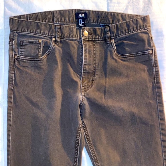 SLIM FIT BROWNISH JEANS - Picture 2 of 5